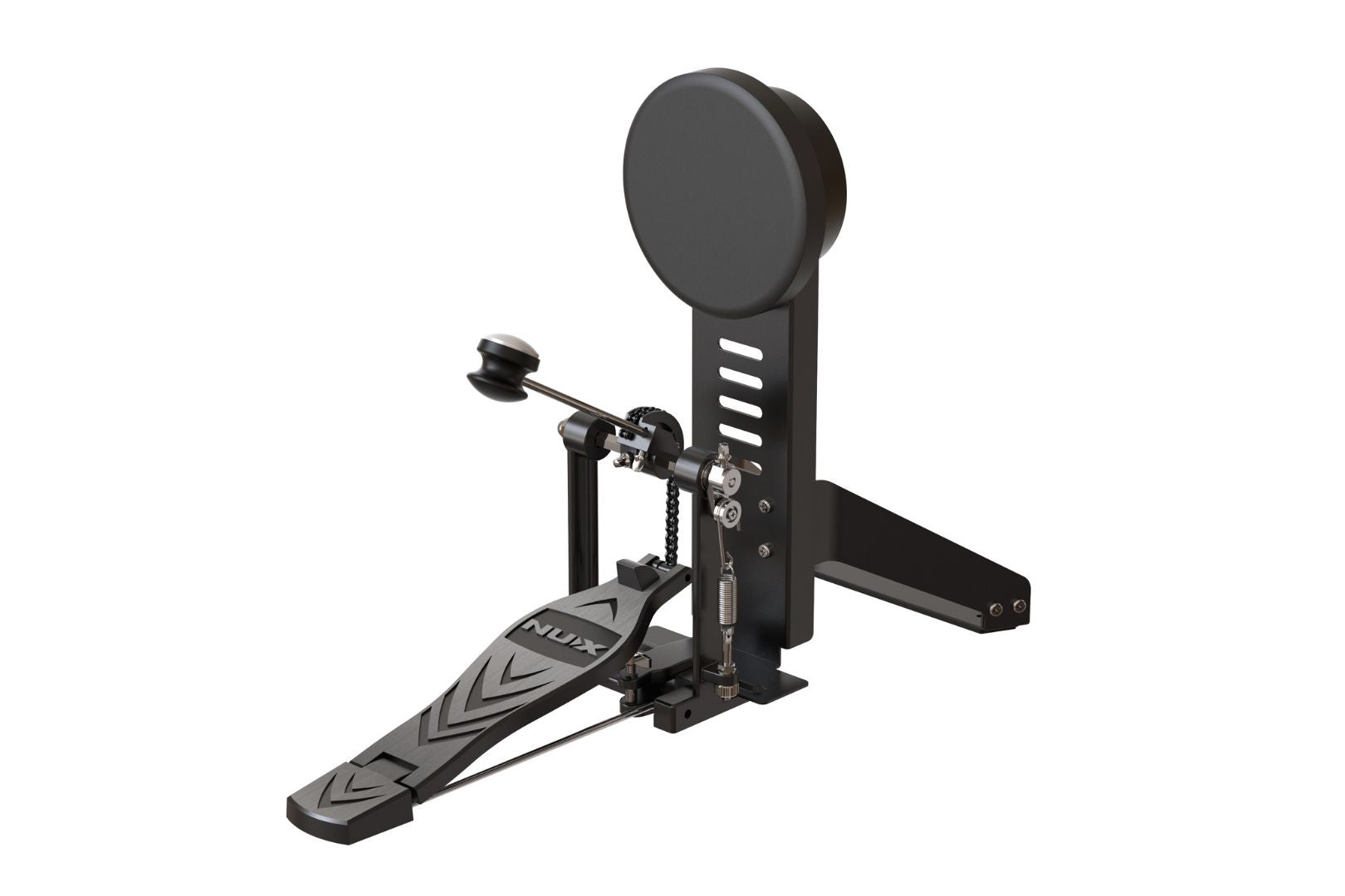 NUX DM-210 Black drum pedal on a white background