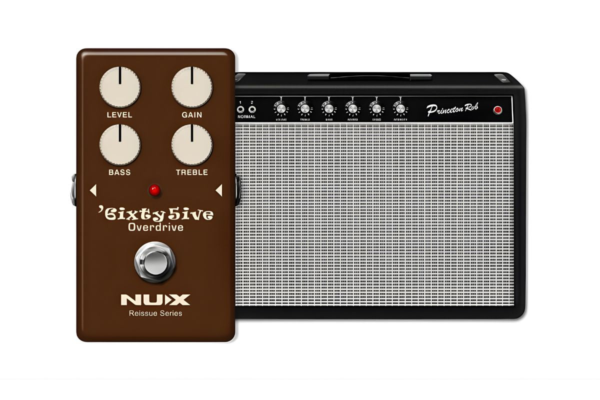 sixty five overdrive NUX pedal effect with the inspired princetom rob amp.