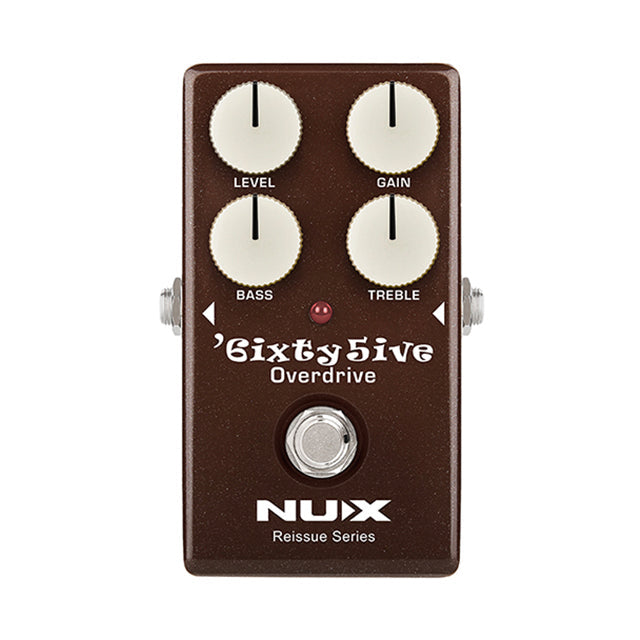 NUX '6ixty5ive OD Overdrive Pedal - Black Panel Amp Tone – NUX USA