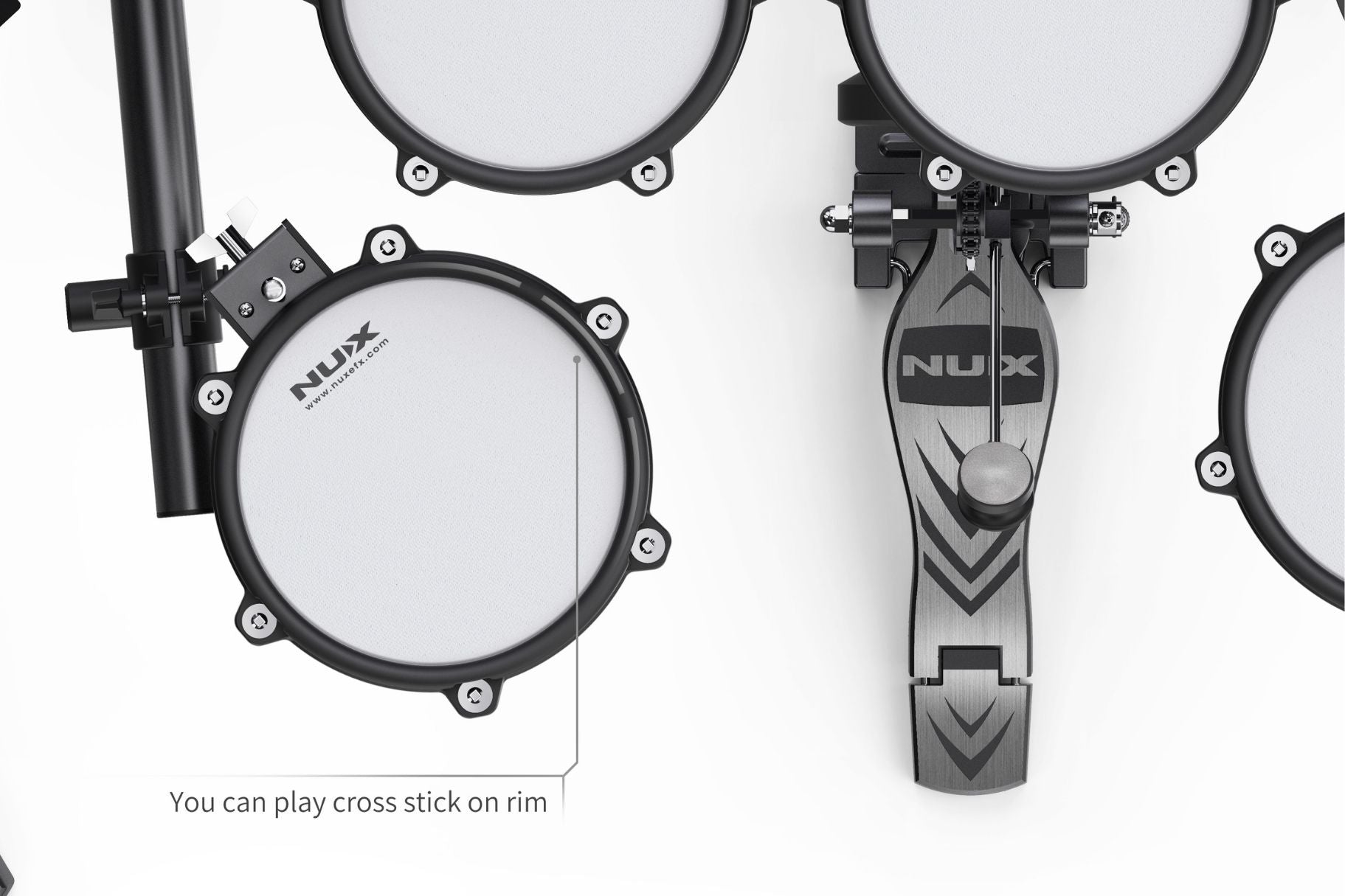 NUX DM-210 electronic snare with cross stick functionality