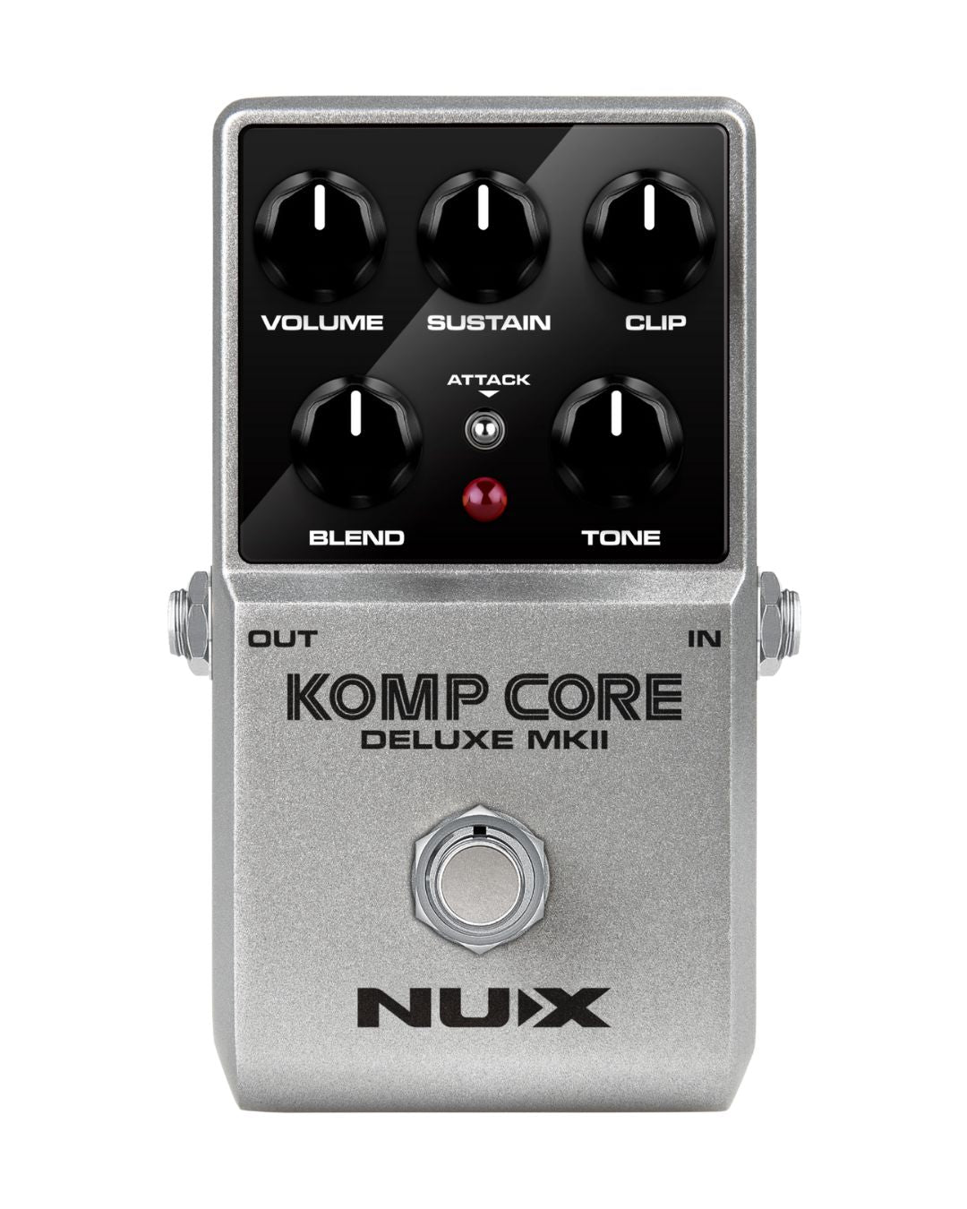 Nux Komp Core Deluxe MKII guitar effects pedal on a white background