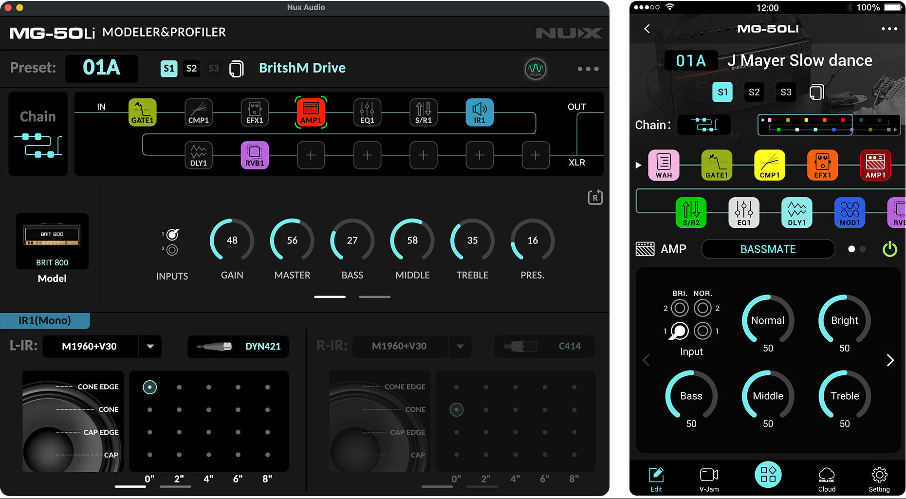 NUX Audio APP for MG-50Li