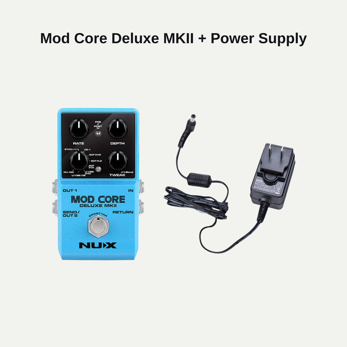 NUX Mod Core Deluxe MKII and power supply bundle