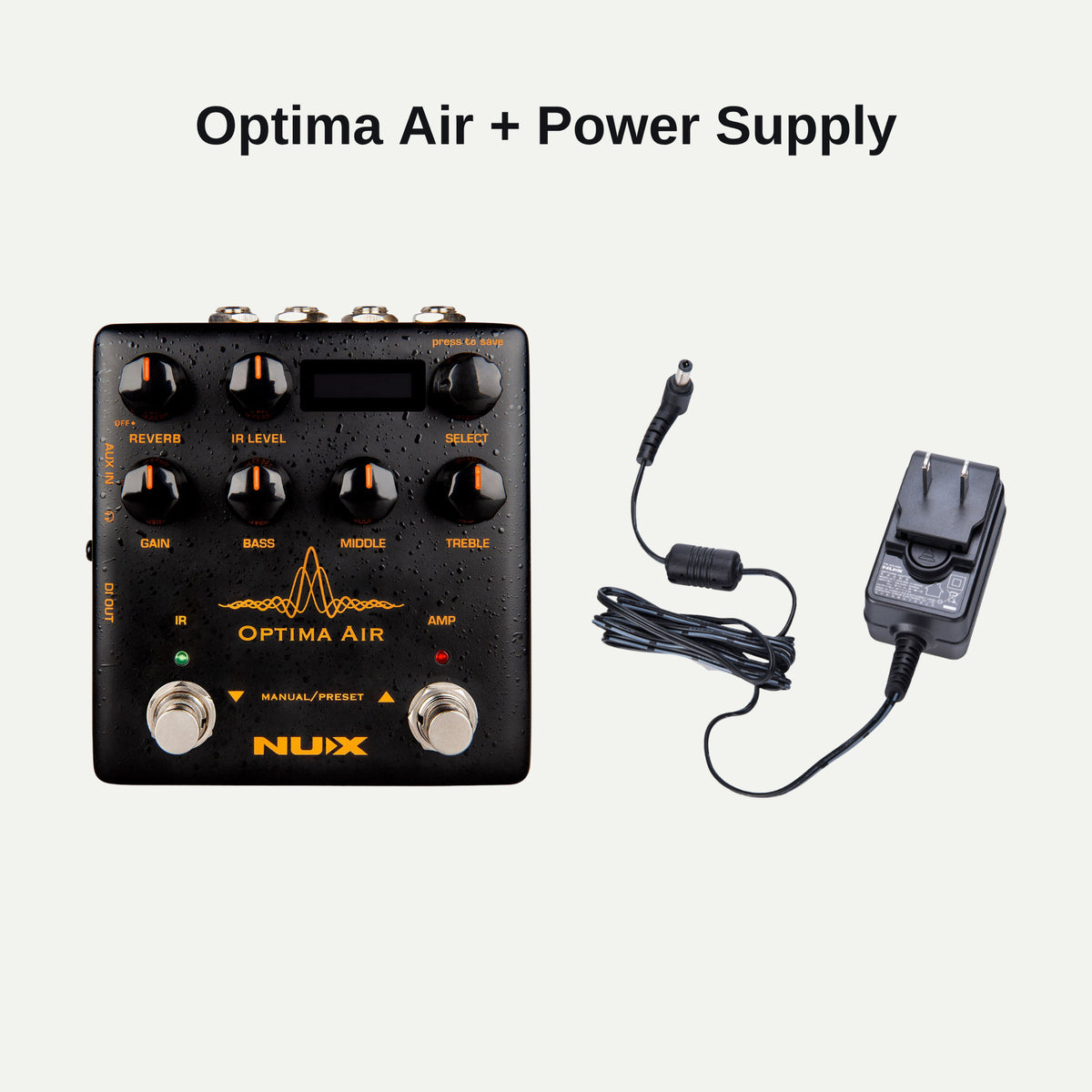 NUX Optima Air and power supply bundle