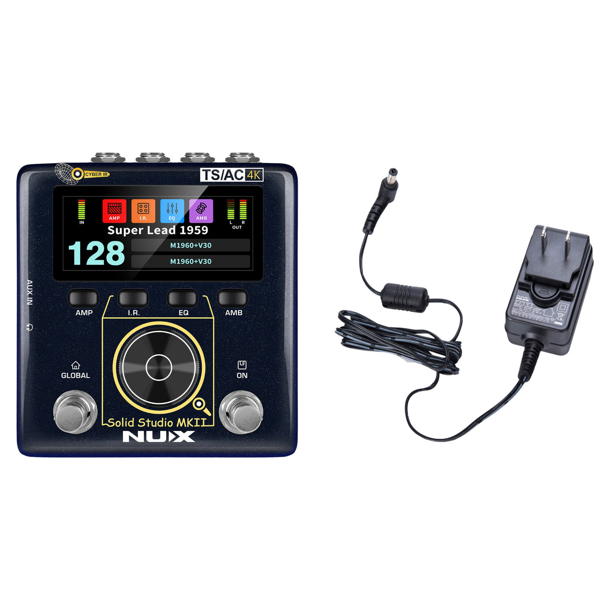 NUX Solid Studio MKII bundle with FREE ACD-006A 9V power supply