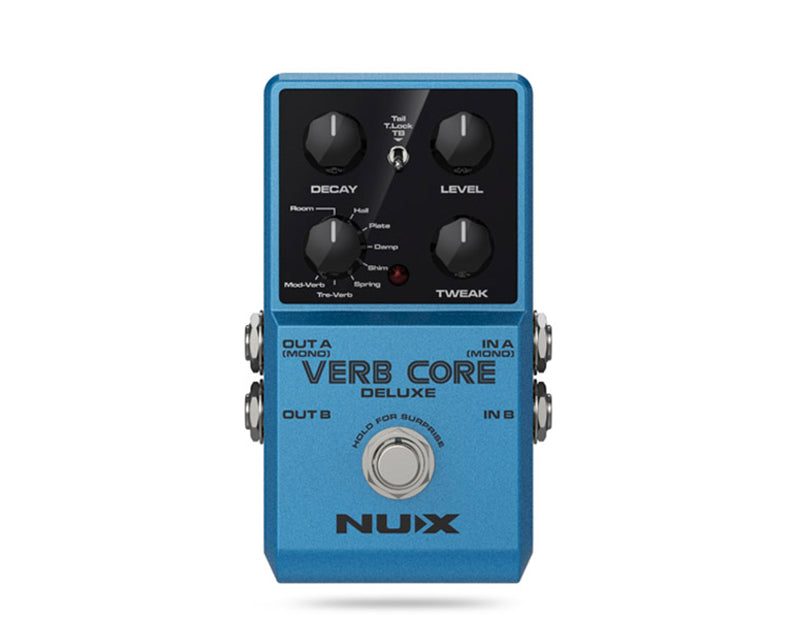 NUX Verb Core Deluxe – Stereo Multi-Reverb Pedal for Guitar – NUX USA