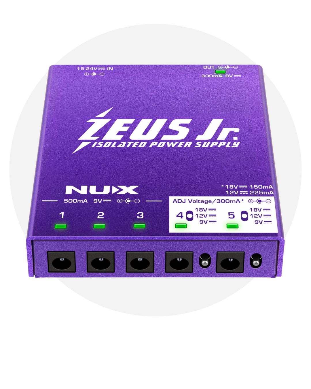 nux zeus jr isolated power supply accessory