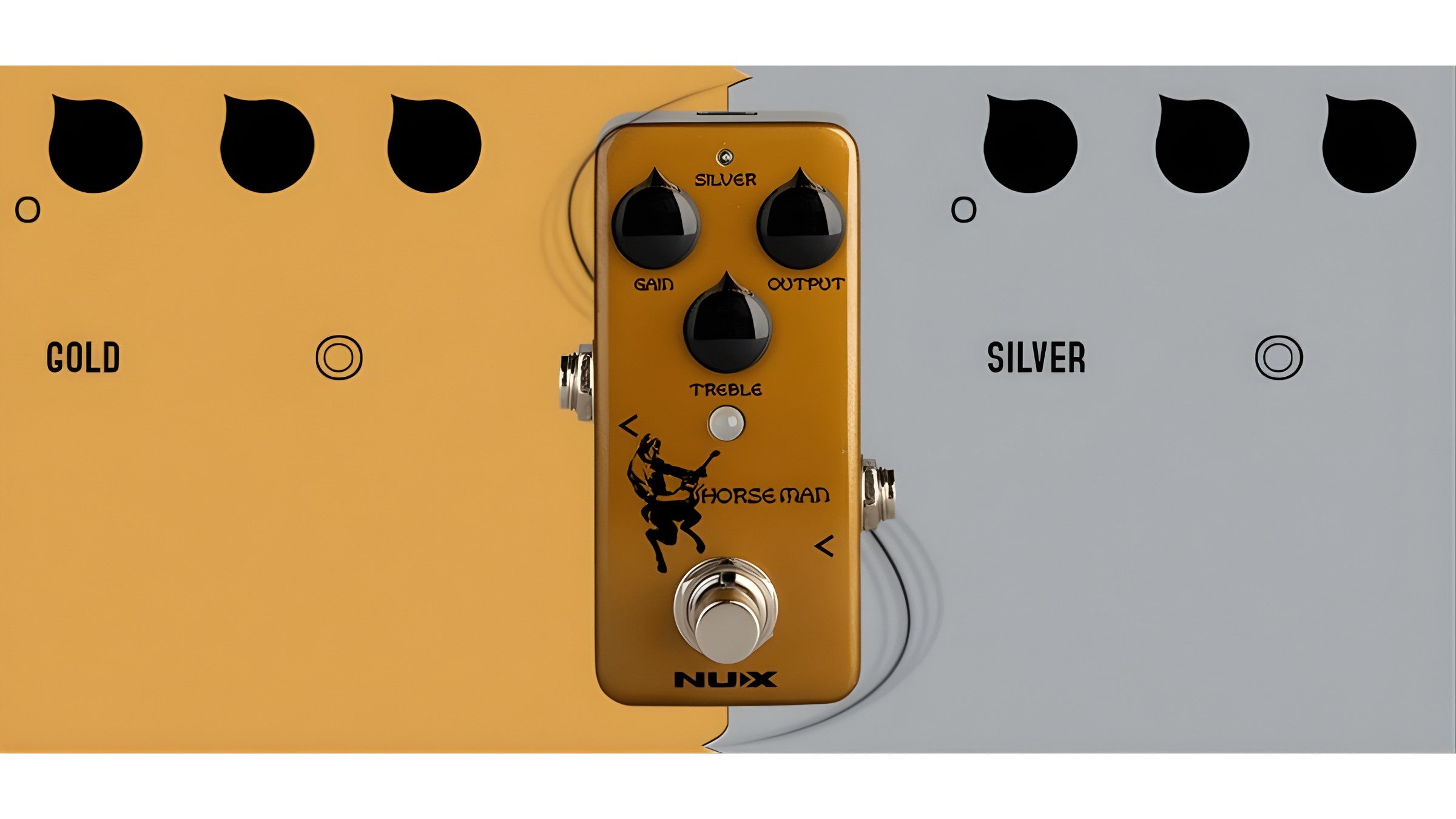 NUX Horseman Mini Klon-Style Overdrive Pedal - Transparent Drive