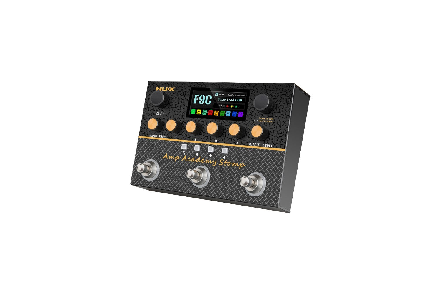 NUX Amp Academy stomp on white background