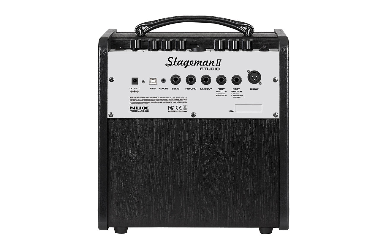 NUX AC-60 Acoustic Guitar Amplifier - 60W Portable Amp – NUX USA