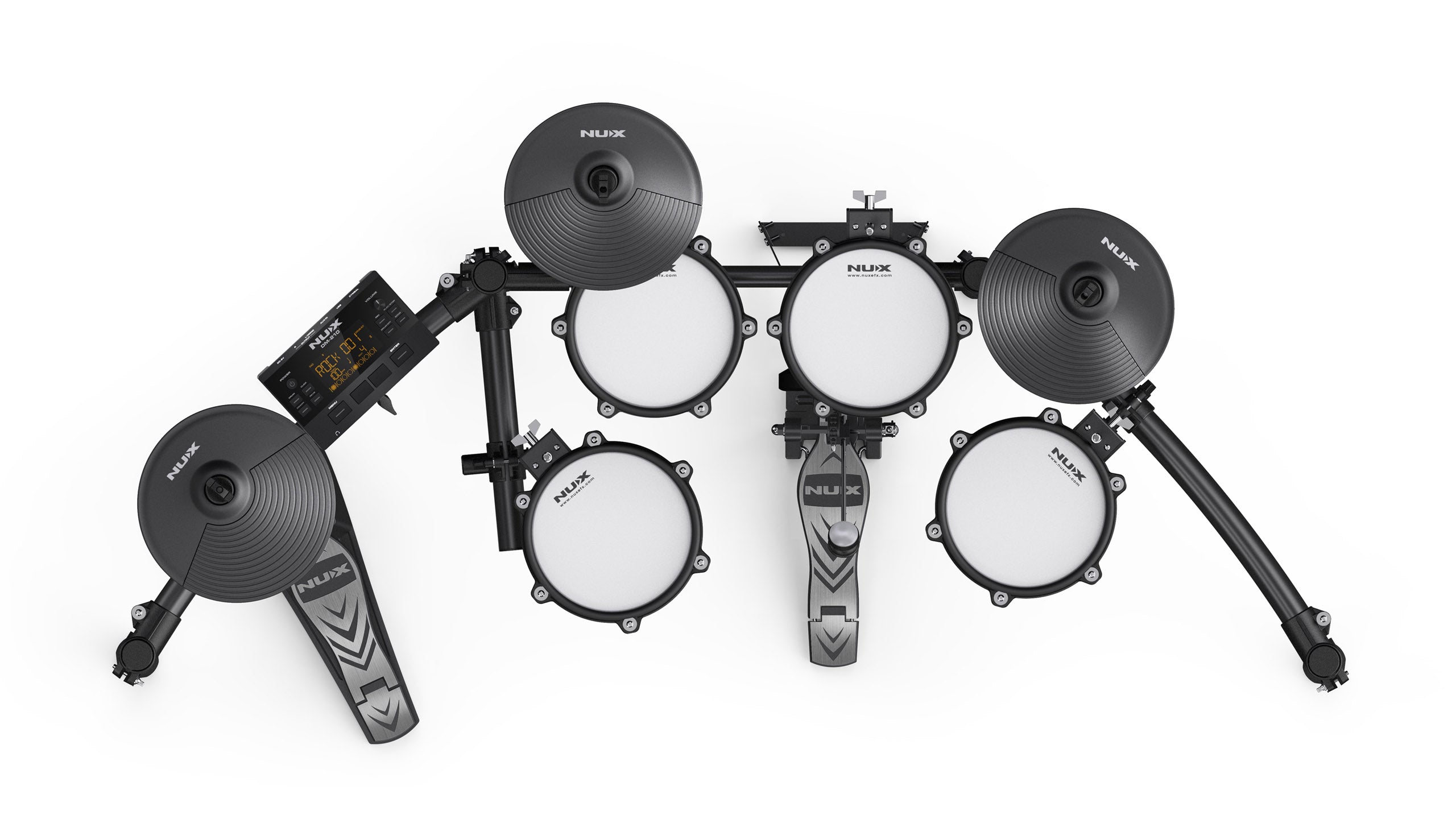 NUX DM-210 All Mesh Electronic Drum Kit | USB MIDI & Bluetooth