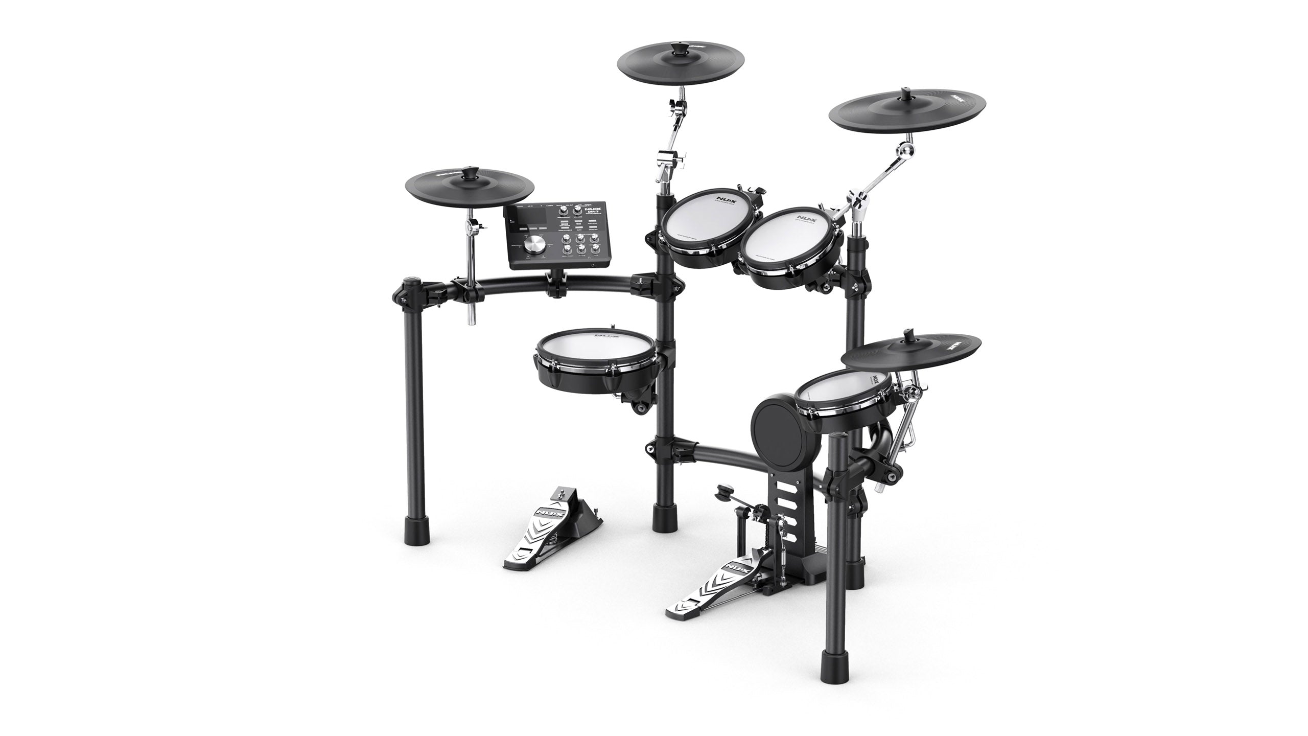 NUX DM-7X Pro E-Drum Kit | REMO Mesh + Dual-Trigger Pads – NUX USA