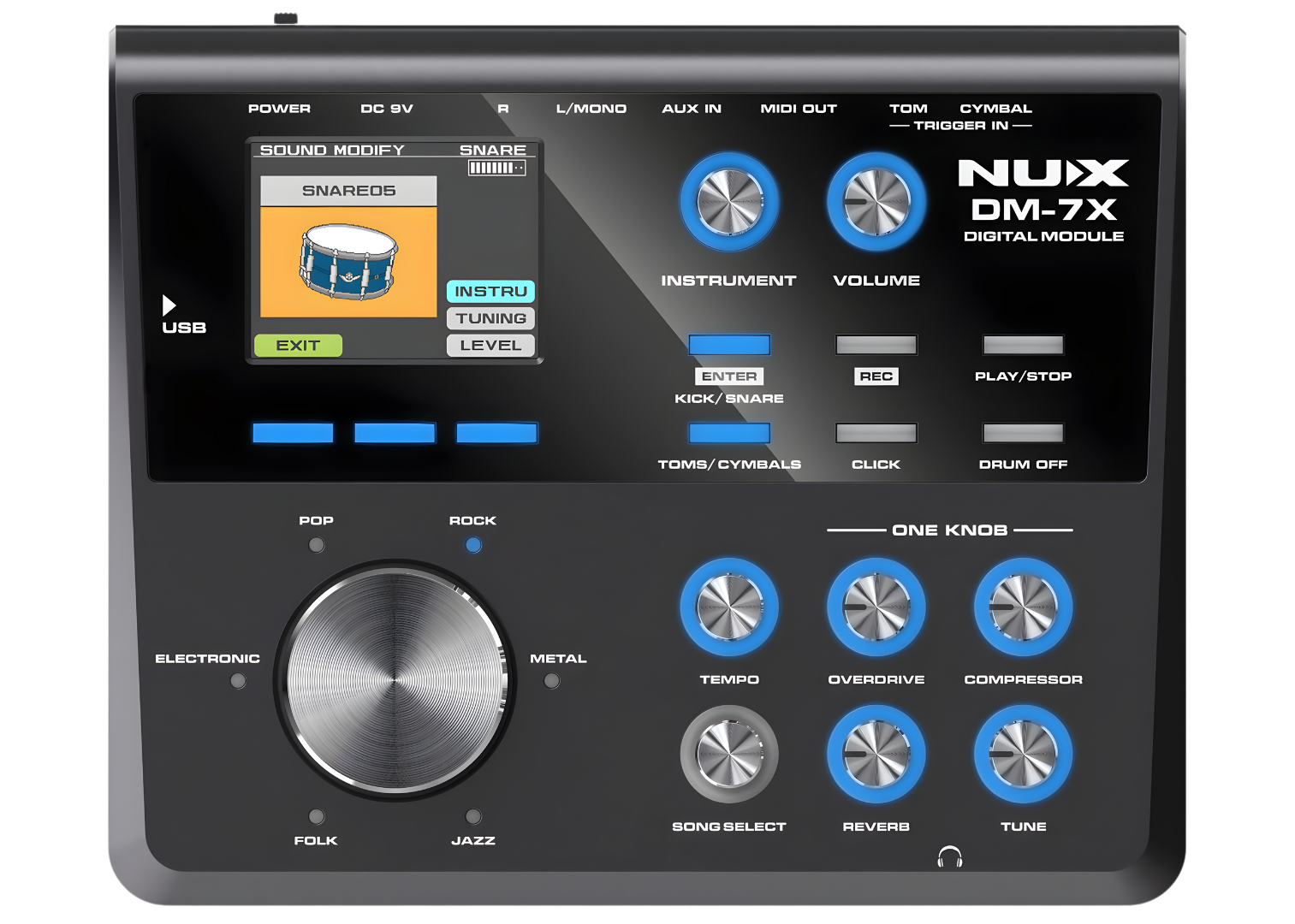 Nux DM-7X digital module on a white background