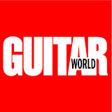 Guitar World logo on a red background