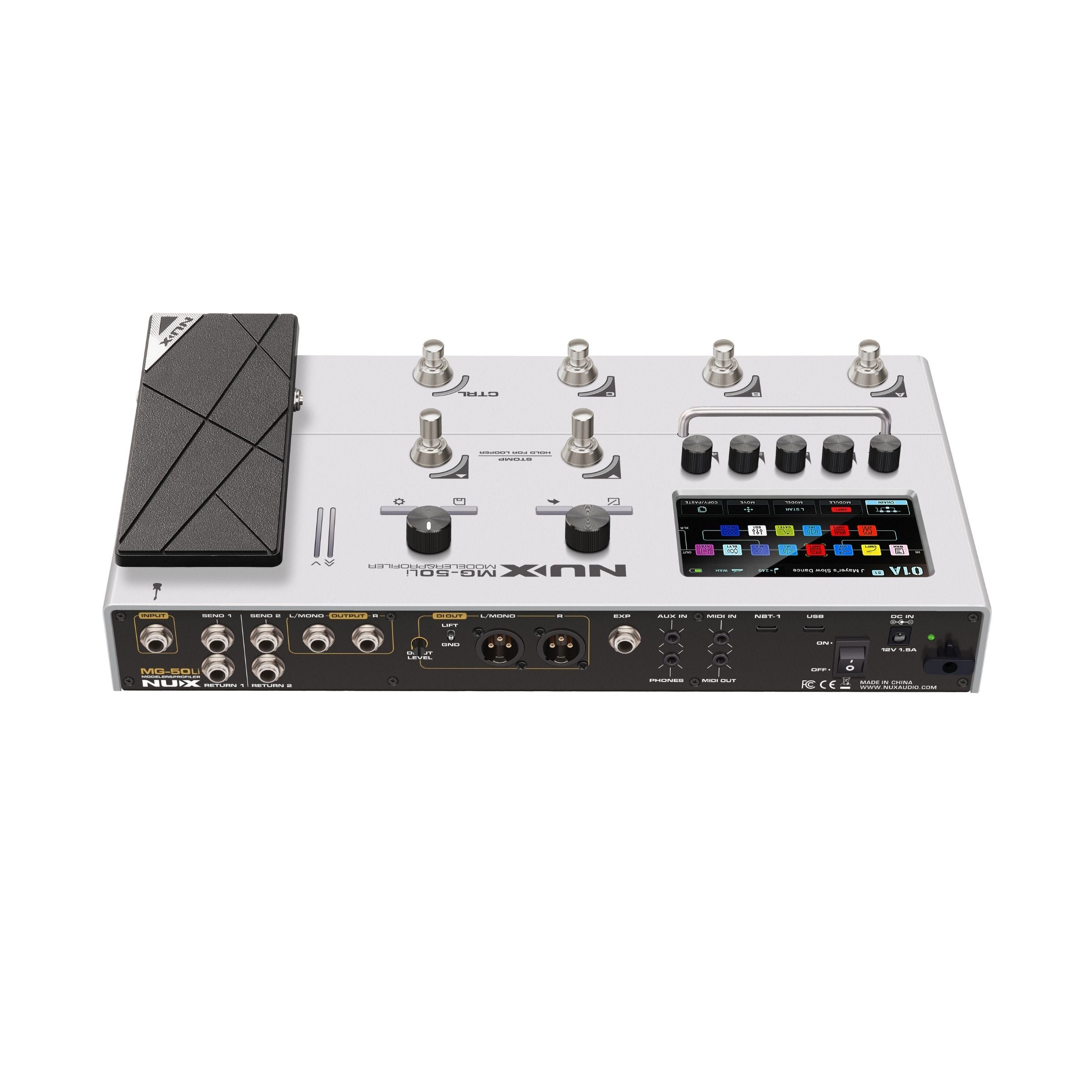NUX MG-50Li Multi-Effects Processor & Amp Modeler – Guitar & Bass