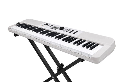 NUX NEK-110 keyboard mounted on a keyboard stand