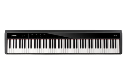 NUX NPK-200 black digital piano shown from a front-facing perspective