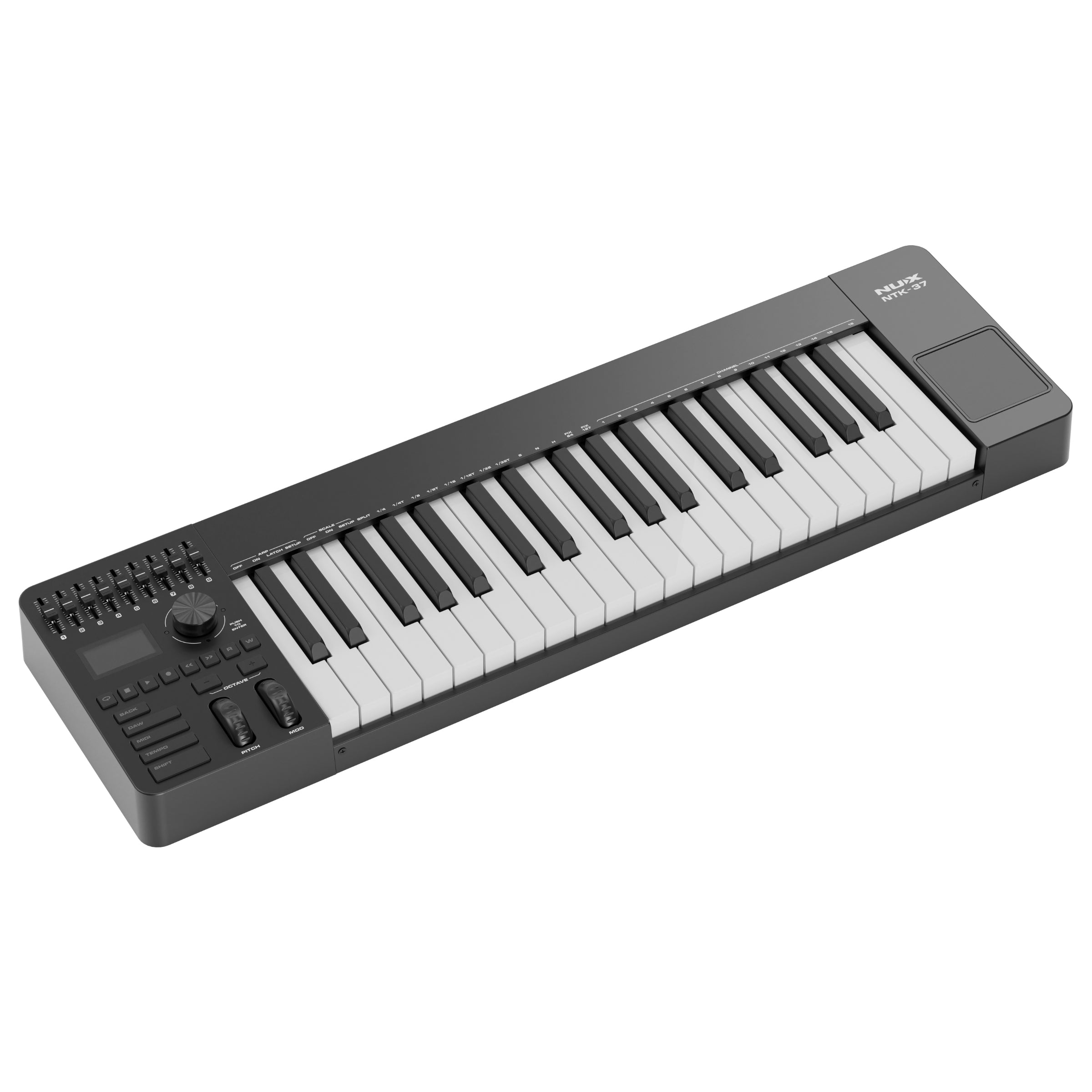 NUX NTK-37 37-Key MIDI Keyboard Controller with Aftertouch, Semi