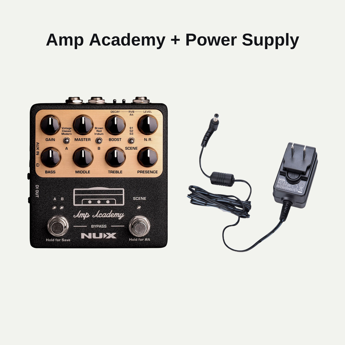 NUX Amp Academy and power supply bundle