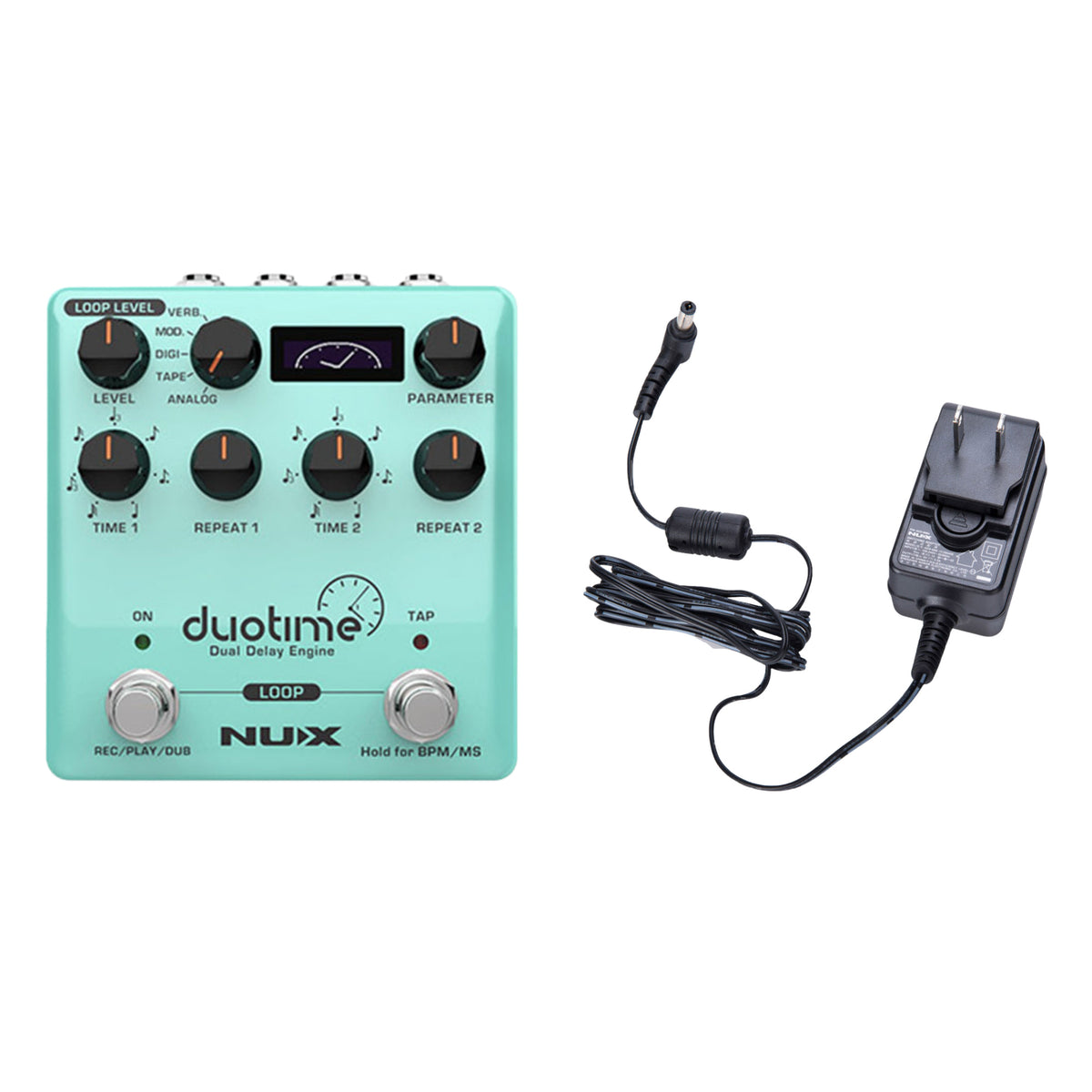 NUX Duotime bundle with FREE ACD-006A 9V power supply