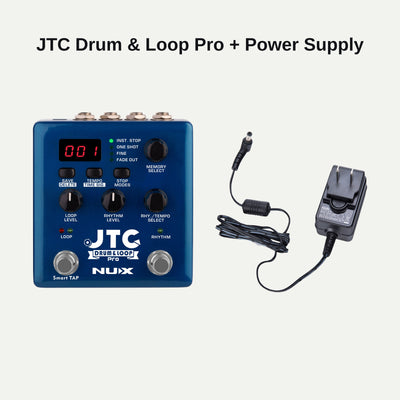 NUX JTC Drum & Loop Pro and power supply bundle