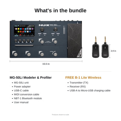 What's in the MG-50Li and B-1 Lite bundle