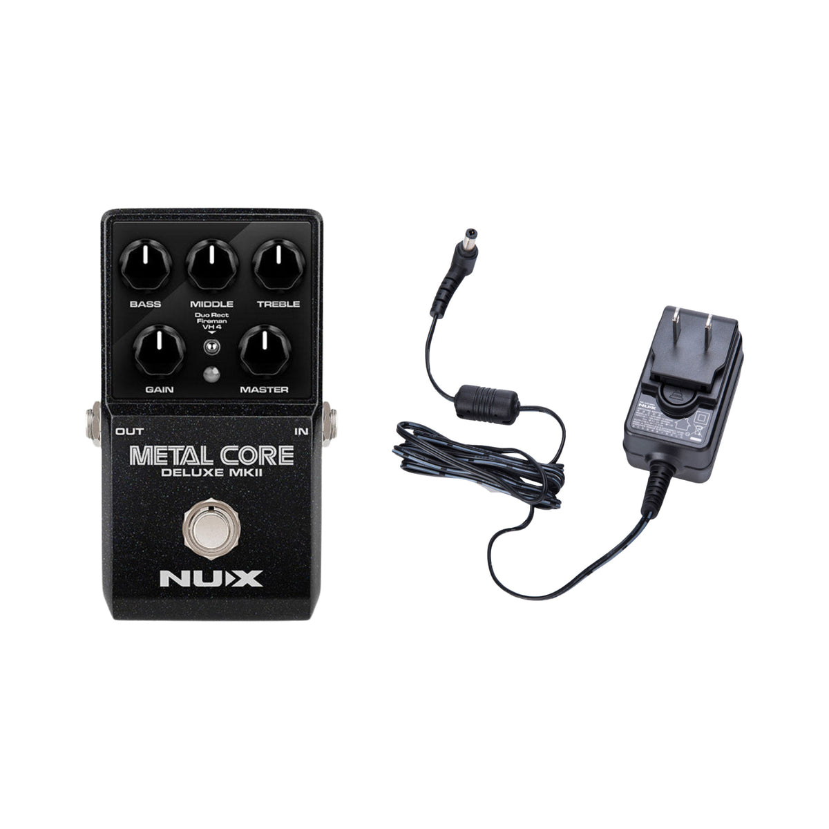 NUX Metal Core Deluxe MKII bundle with ACD-006A 9V power supply
