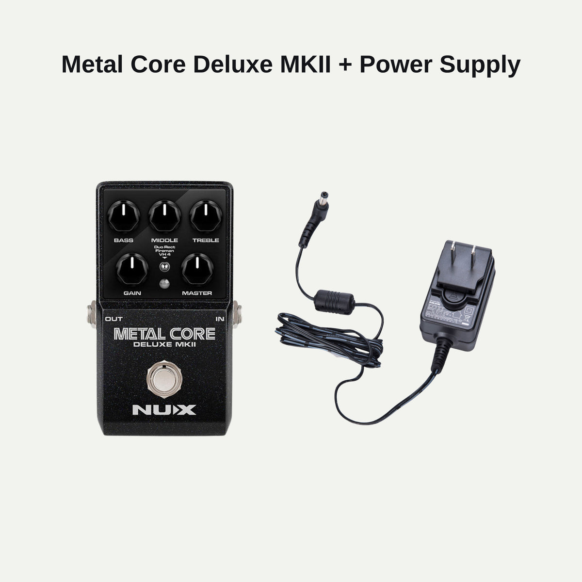 NUX Metal Core Deluxe MKII and power supply bundle