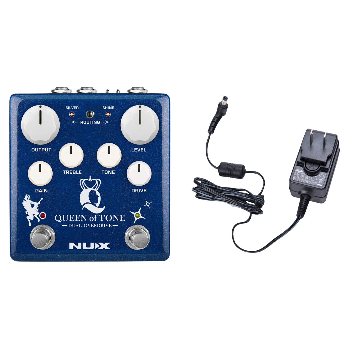 NUX Queen of Tone bundle with FREE ACD-006A 9V power supply