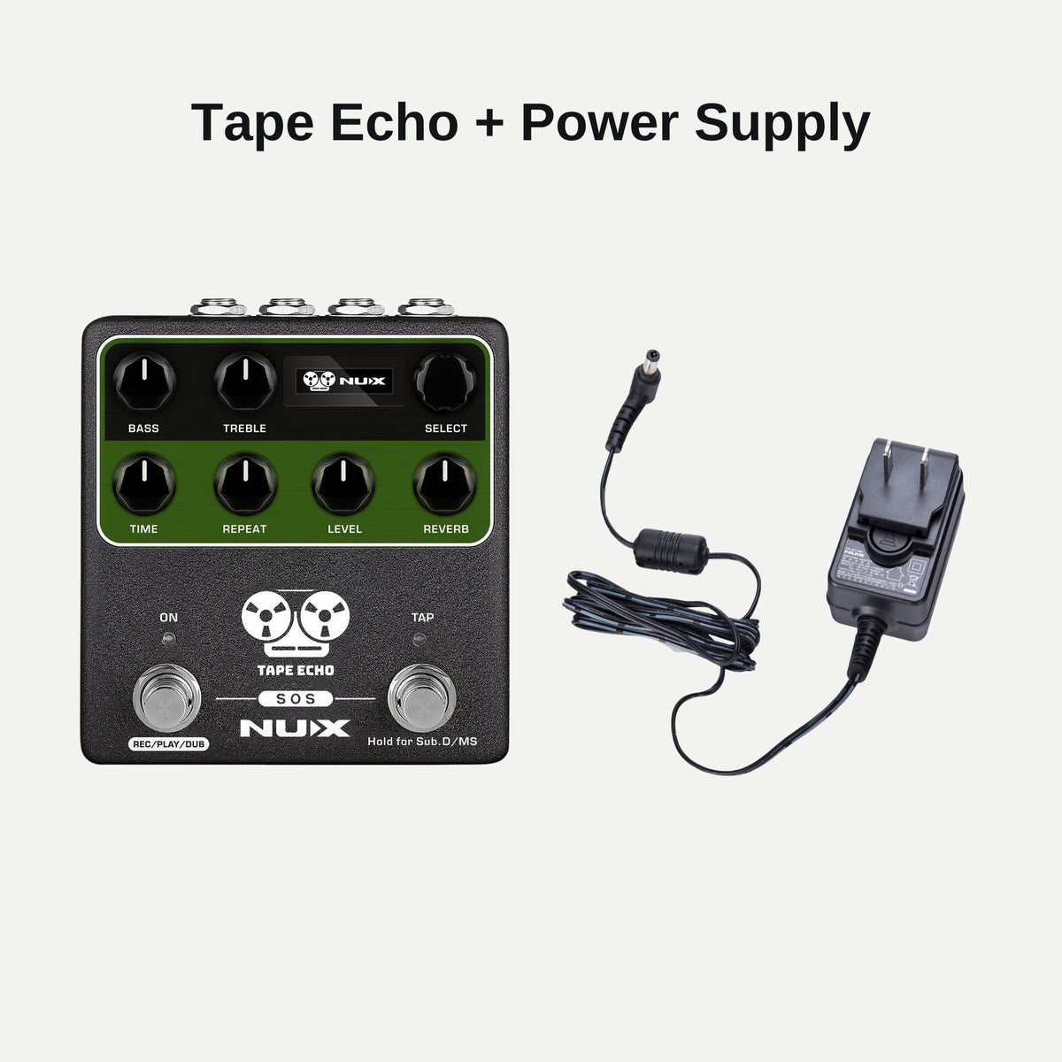 NUX Tape Echo and power supply bundle