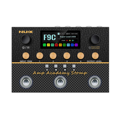NUX amp academy stomp with LCD screen multi switch pedal stompbox 