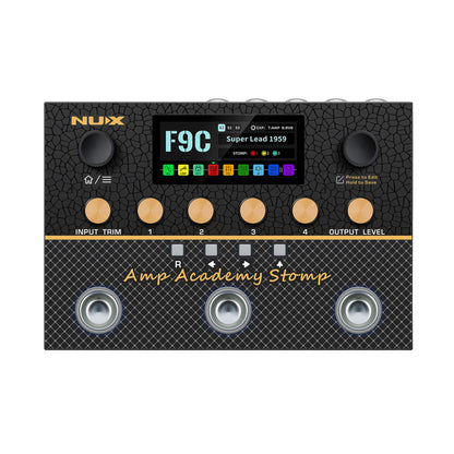 NUX amp academy stomp with LCD screen multi switch pedal stompbox 