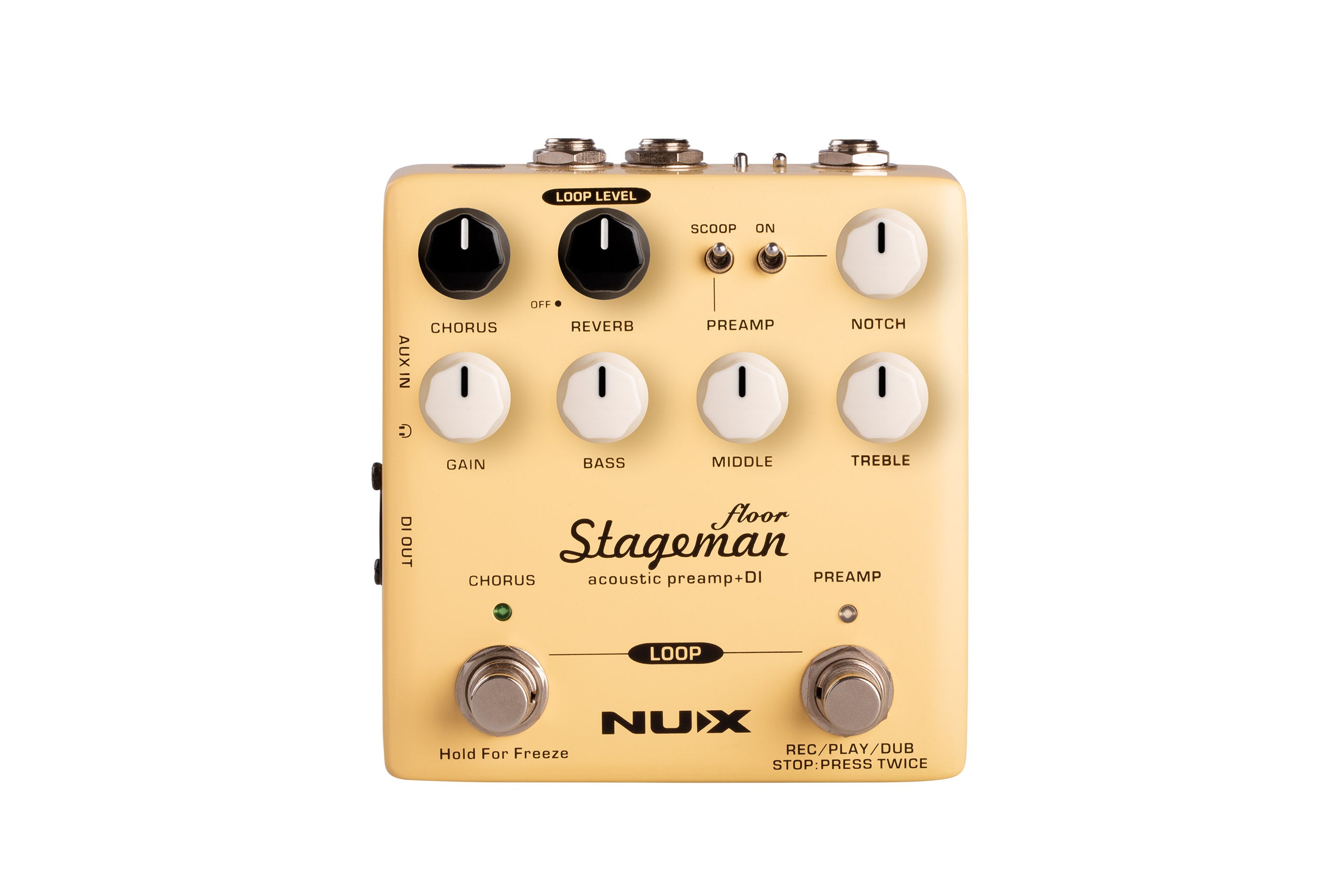 NUX Stageman Floor アコースティックプリアンプ Stageman Floor – NUX USA