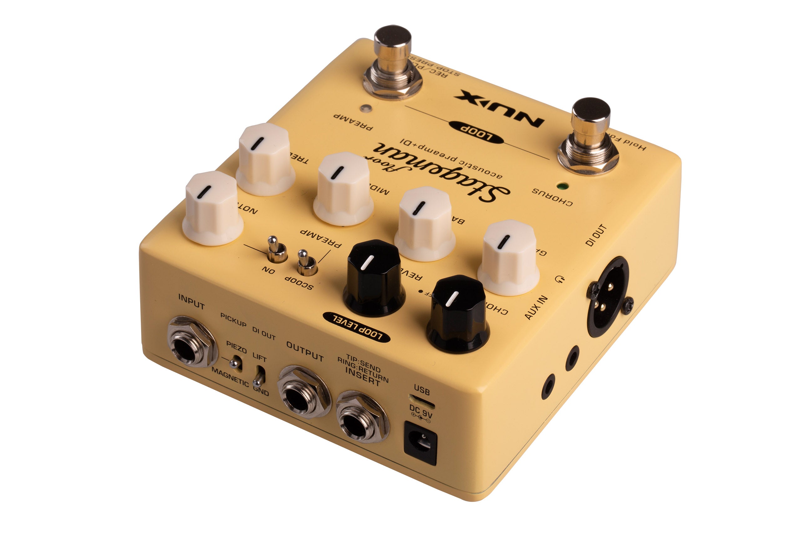 NUX Stageman Floor NAP-5 | Acoustic Preamp, DI + Looper – NUX USA