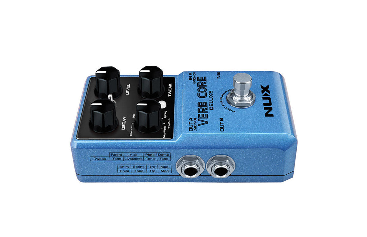 NUX Verb Core Deluxe – Stereo Multi-Reverb Pedal for Guitar – NUX USA