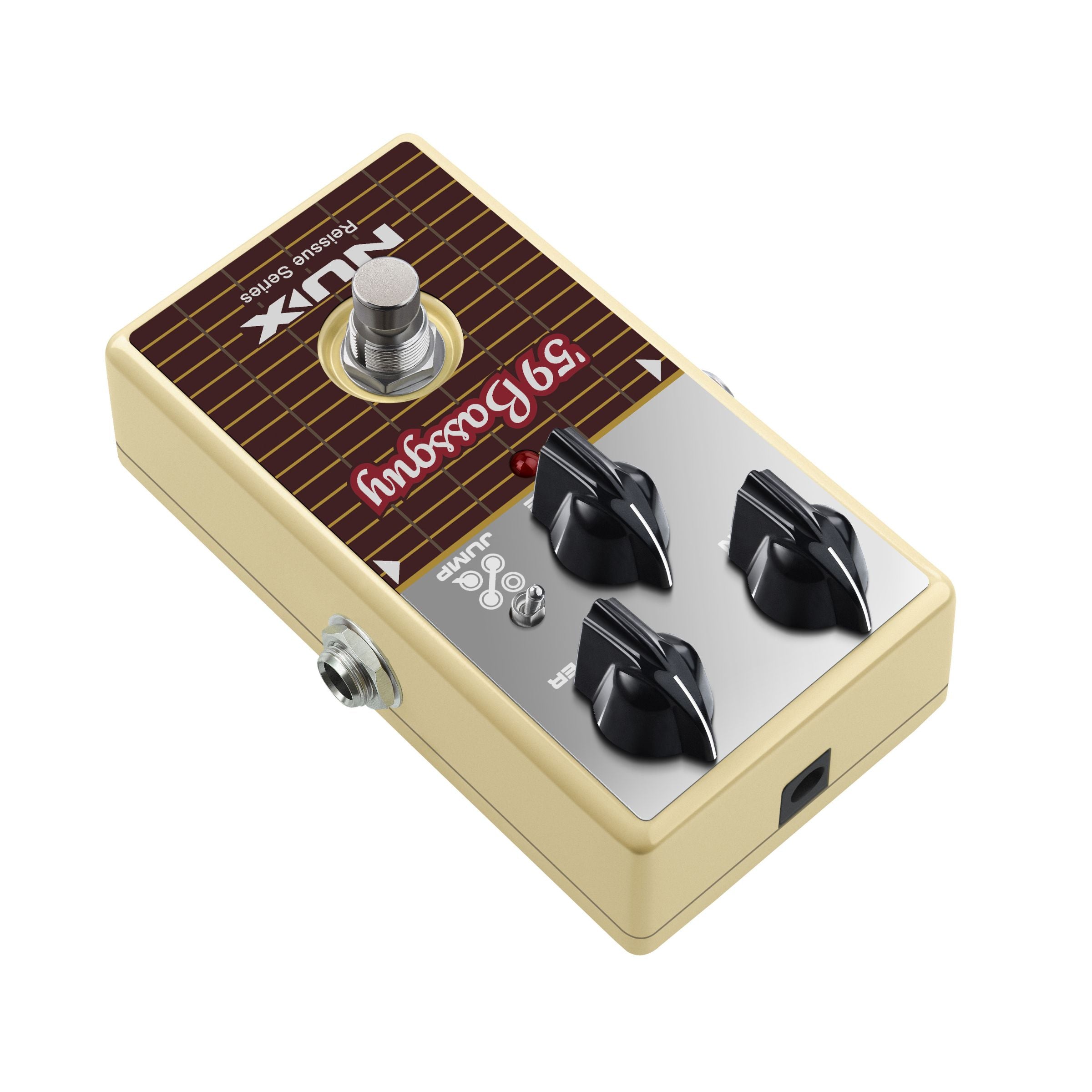 Nux Stompbox 59 bassguy guitar effects pedal on a white background