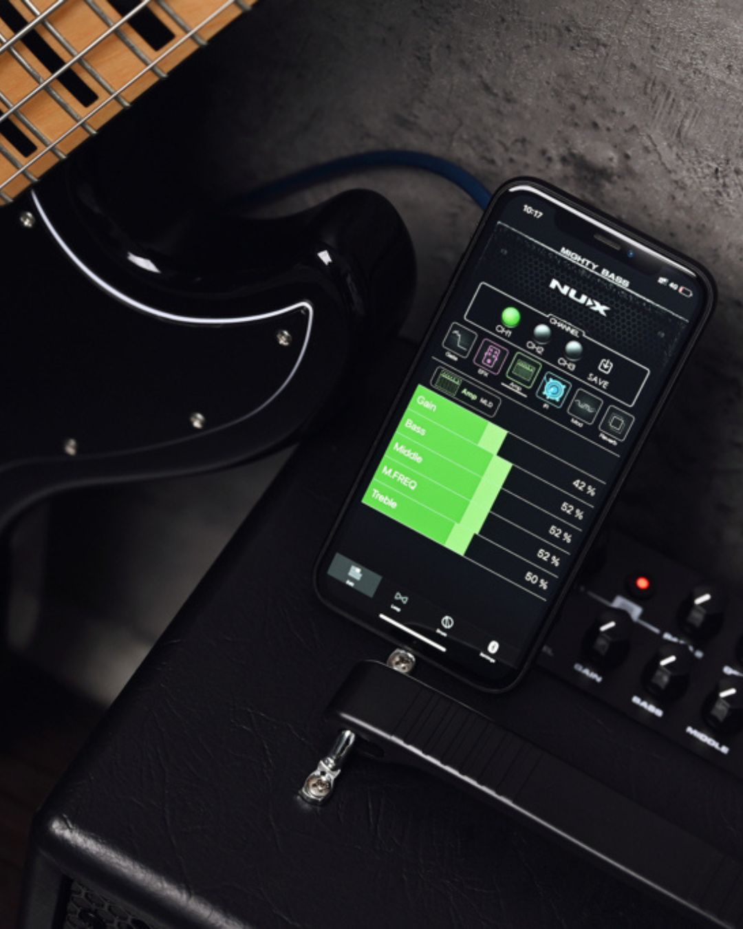 NUX Mighty Bass 50 BT Bass Amp | 50W, Cab IRs, Bluetooth – NUX USA